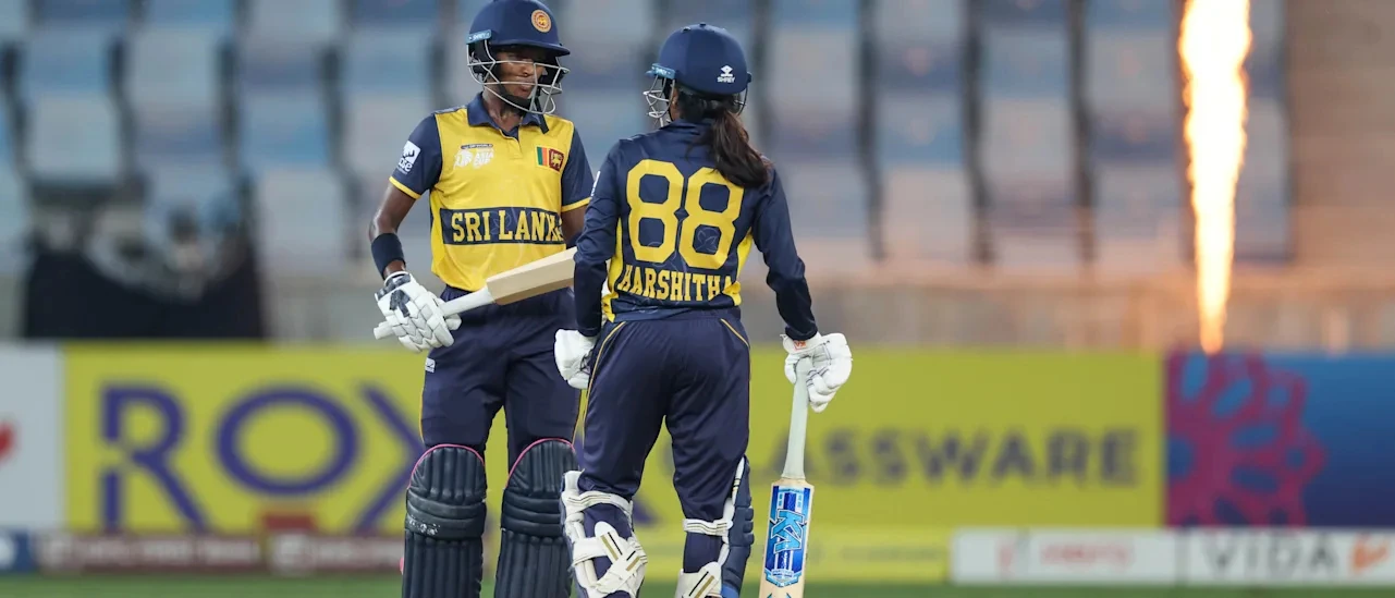 Sri Lanka's batters during the Asia Cup semifinal against Pakistan.